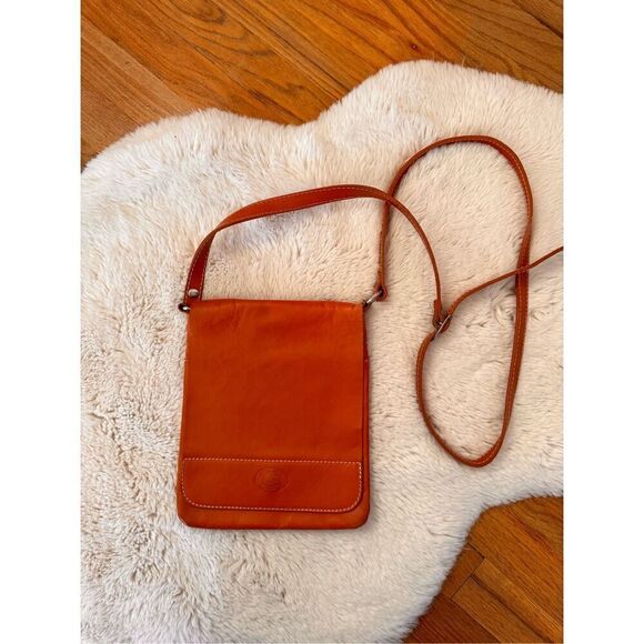 No Brand Handbags - Vintage Azzurra Pelletterie Brown Leather Satchel Shoulder Crossbody Pur…